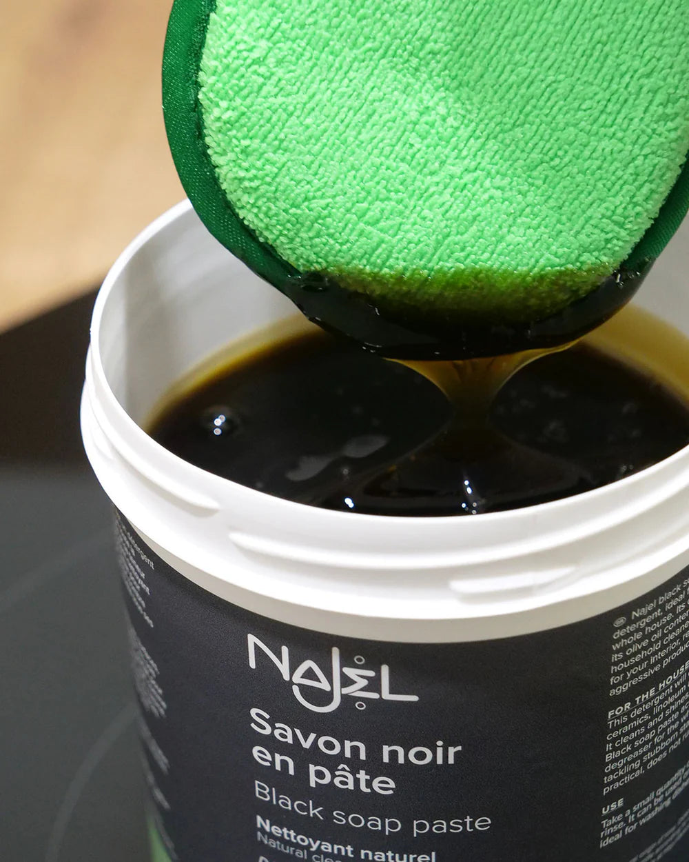 Black soap paste