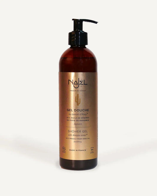 Shower gel with prickly pear oil