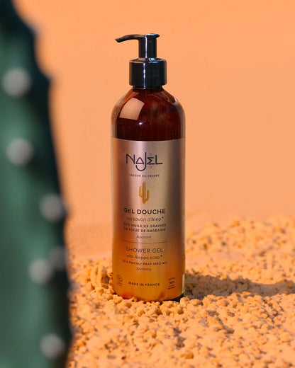 Shower gel with prickly pear oil