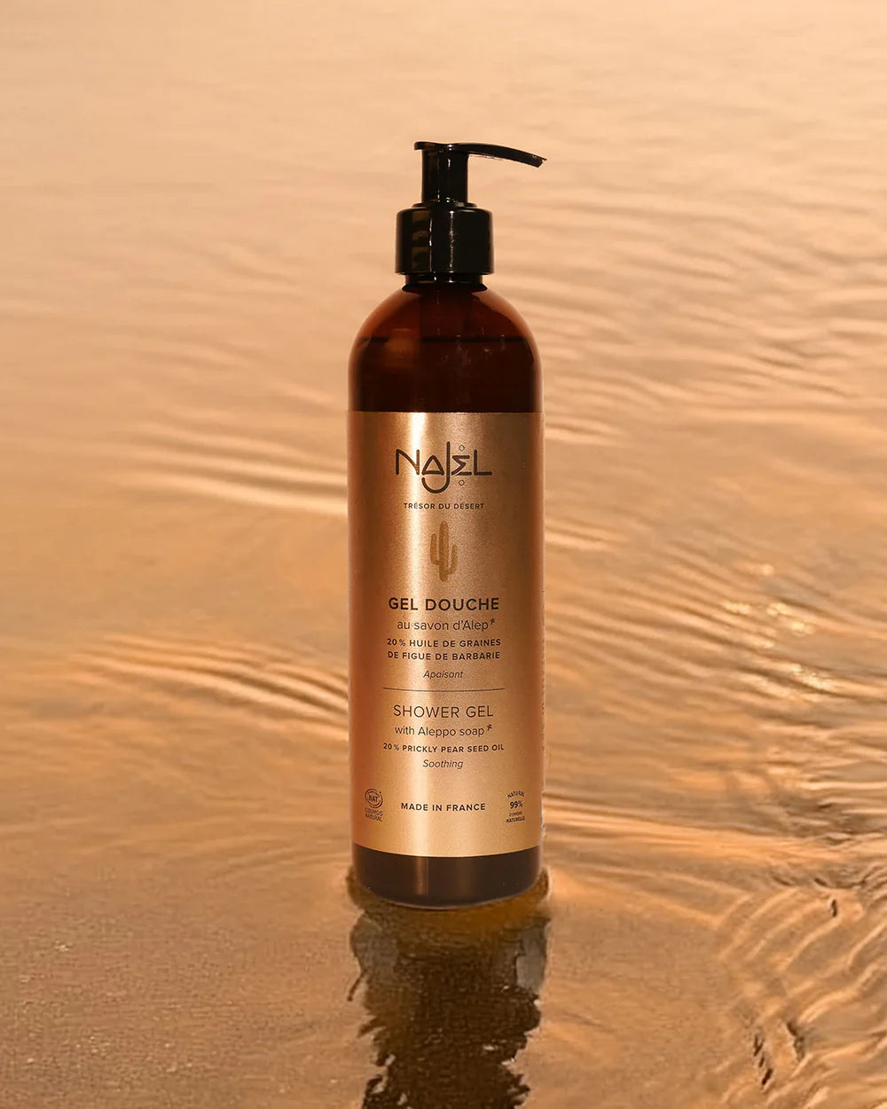 Shower gel with prickly pear oil