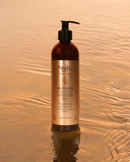 Shower gel with prickly pear oil