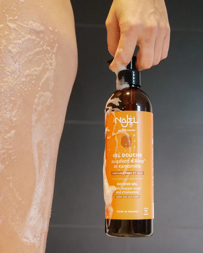 Shower gel with Amber & Oud