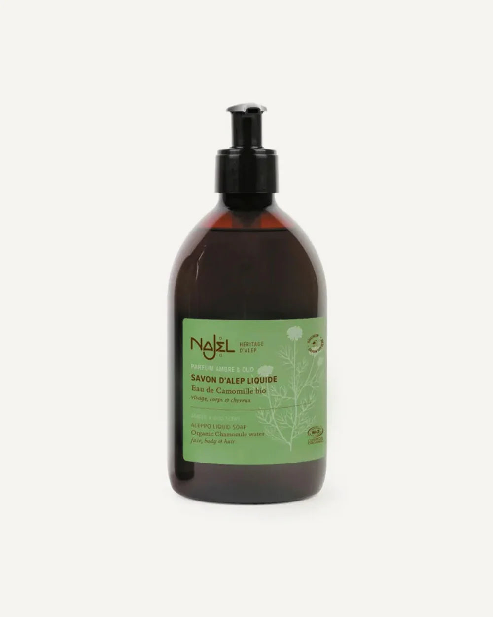 Liquid Aleppo soap | Amber & Oud fragrance