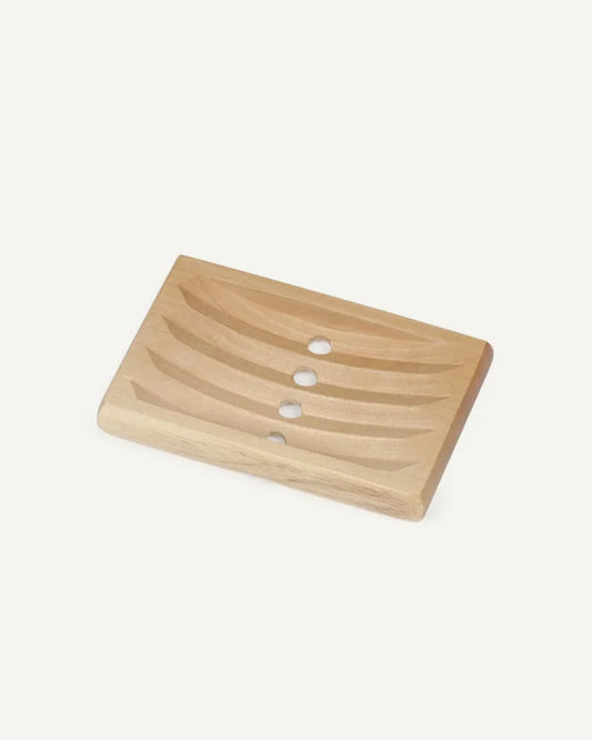Wooden soap dish