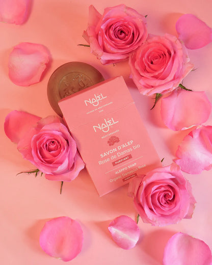 Aleppo soap with Damascus rose